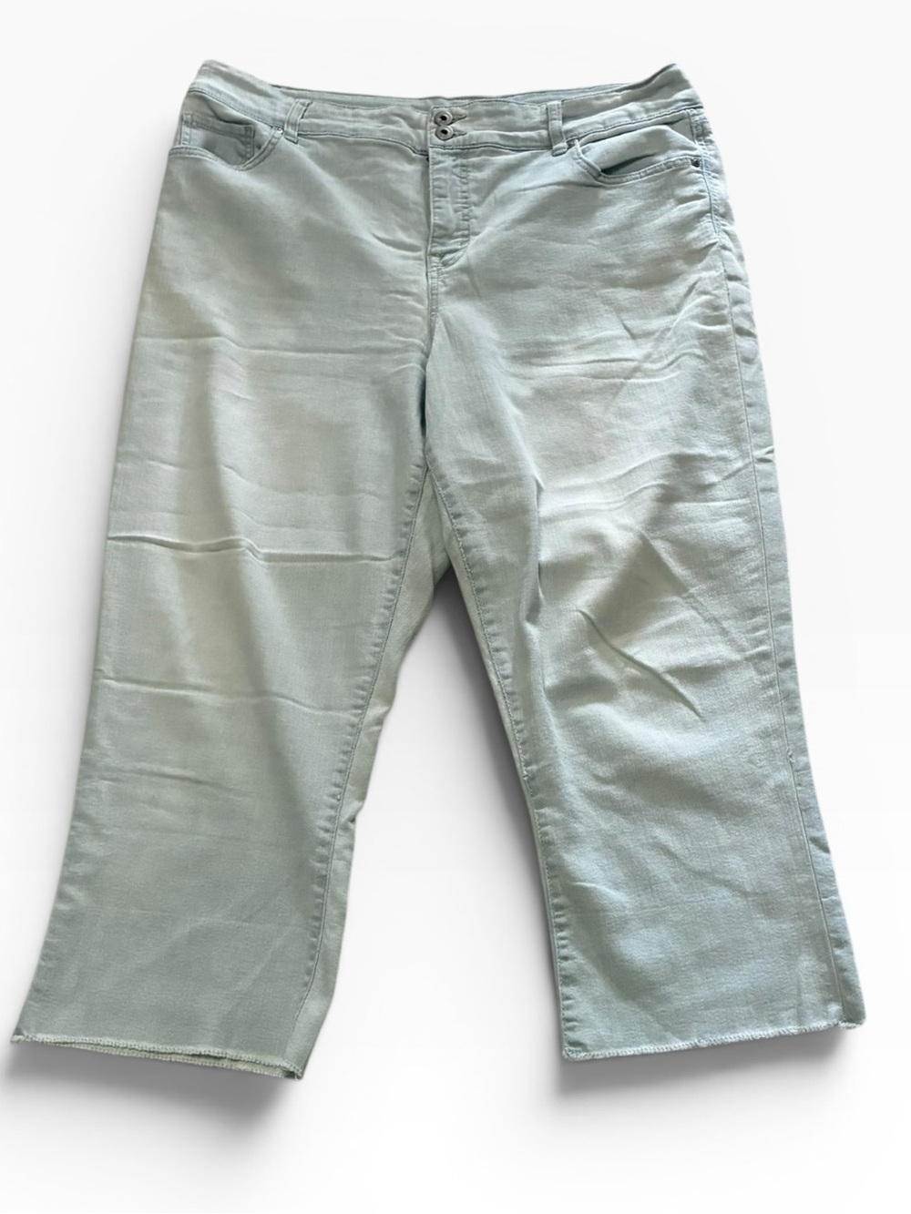 Style & Co. Light Sage Cropped Jeans